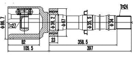 OPTIMA Front Inner Cv Joint - SKU TO4029 - SpareMe