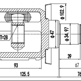 OPTIMA Front Inner Cv Joint - SKU TO4031 - SpareMe