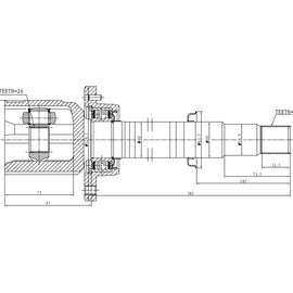 OPTIMA Front Inner Cv Joint - SKU TO4036 - SpareMe