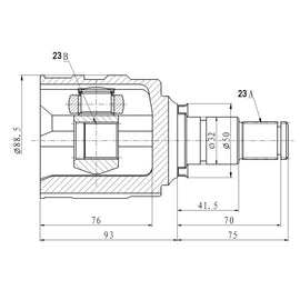 OPTIMA Front Inner Cv Joint - SKU TO4039 - SpareMe