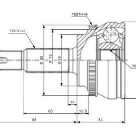 OPTIMA Front Outer Cv Joint - SKU TO5722A - SpareMe