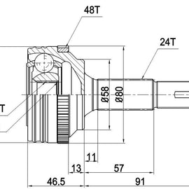 OPTIMA Front Outer Cv Joint - SKU TO5732 - SpareMe