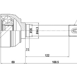 OPTIMA Front Outer Cv Joint - SKU TO5915 - SpareMe