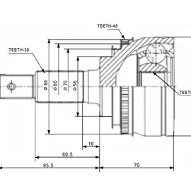 OPTIMA Front Outer Cv Joint - SKU TO5922A - SpareMe