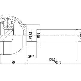 OPTIMA Front Outer Cv Joint - SKU TO5928 - SpareMe