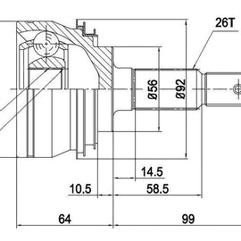 OPTIMA Front Outer Cv Joint - SKU TO5931 - SpareMe