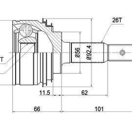 OPTIMA Front Outer Cv Joint - SKU TO5933 - SpareMe