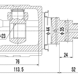 OPTIMA Front Inner Cv Joint - SKU TO6433 - SpareMe