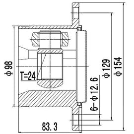 OPTIMA Front Inner Cv Joint - SKU TO6436 - SpareMe