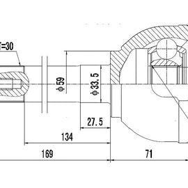 OPTIMA Front Outer Cv Joint - SKU TO7026 - SpareMe
