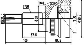 OPTIMA Front Outer Cv Joint - SKU TO7087A - SpareMe