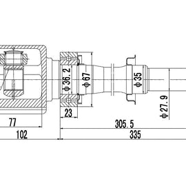 OPTIMA Front Inner Cv Joint - SKU TO8054 - SpareMe