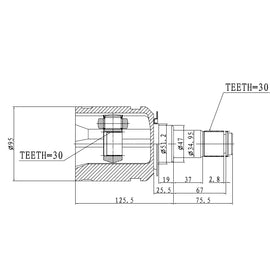 OPTIMA Front Inner Cv Joint - SKU TO8056 - SpareMe