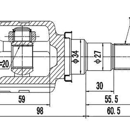 OPTIMA Front Inner Cv Joint - SKU TO8088 - SpareMe