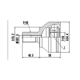 OPTIMA Front Outer Cv Joint - SKU VO3005 - SpareMe