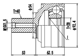 OPTIMA Front Outer Cv Joint - SKU VO3014 - SpareMe