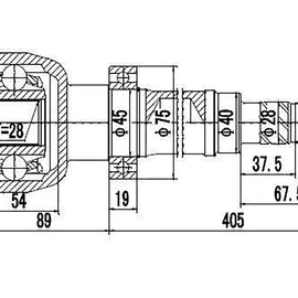 OPTIMA Front Inner Cv Joint - SKU VO4004 - SpareMe