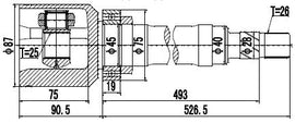 OPTIMA Front Inner Cv Joint - SKU VO4008 - SpareMe