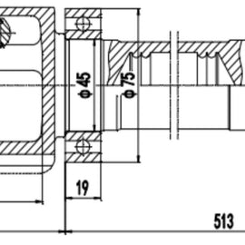 OPTIMA Front Inner Cv Joint - SKU VO4010 - SpareMe