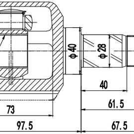 OPTIMA Front Inner Cv Joint - SKU VO4014 - SpareMe