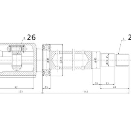 OPTIMA Front Inner Cv Joint - SKU VO4017 - SpareMe