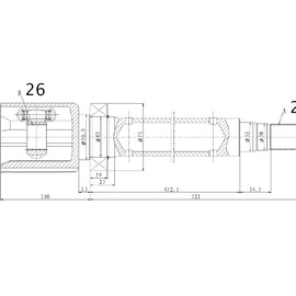 OPTIMA Front Inner Cv Joint - SKU VO4021 - SpareMe
