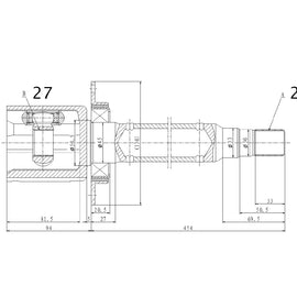 OPTIMA Front Inner Cv Joint - SKU VO4022 - SpareMe