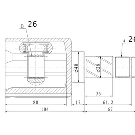 OPTIMA Front Inner Cv Joint - SKU VO4023 - SpareMe