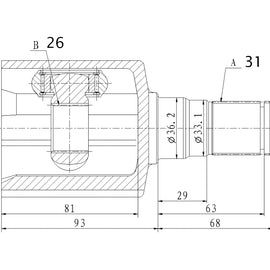 OPTIMA Front Inner Cv Joint - SKU VO4028 - SpareMe