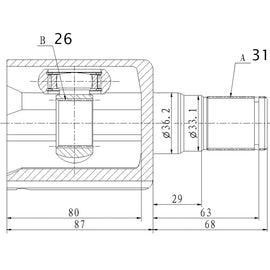 OPTIMA Front Inner Cv Joint - SKU VO4032 - SpareMe