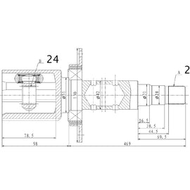 OPTIMA Front Inner Cv Joint - SKU VO4033 - SpareMe