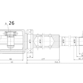 OPTIMA Front Inner Cv Joint - SKU VO4035 - SpareMe