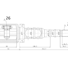 OPTIMA Front Inner Cv Joint - SKU VO4036 - SpareMe
