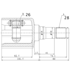 OPTIMA Front Inner Cv Joint - SKU VO4039 - SpareMe