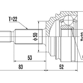 OPTIMA Front Outer Cv Joint - SKU VO5711 - SpareMe