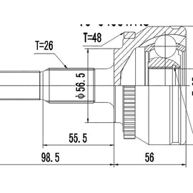 OPTIMA Front Outer Cv Joint - SKU VO5910A - SpareMe