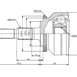VOLVO C70 - Front Outer Cv Joint | OPTIMA | VO5911A