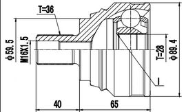 OPTIMA Front Outer Cv Joint - SKU VW3016 - SpareMe