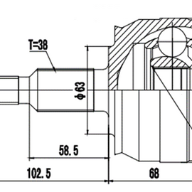 OPTIMA Front Outer Cv Joint - SKU VW3017 - SpareMe