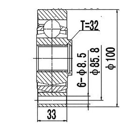 OPTIMA Front Inner Cv Joint - SKU VW4015 - SpareMe
