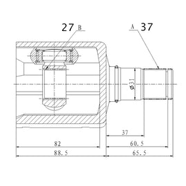 OPTIMA Front Inner Cv Joint - SKU VW4029 - SpareMe