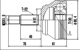 OPTIMA Front Outer Cv Joint - SKU VW5711 - SpareMe