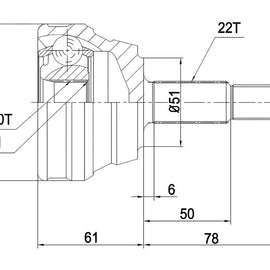 OPTIMA Front Outer Cv Joint - SKU VW5910 - SpareMe