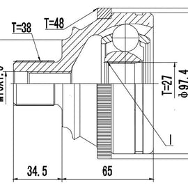 OPTIMA Front Outer Cv Joint - SKU VW5937A - SpareMe