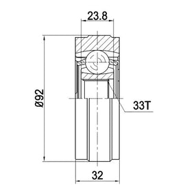 OPTIMA Front Inner Cv Joint - SKU VW6611 - SpareMe