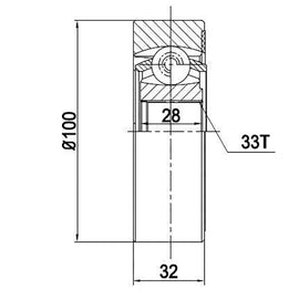 OPTIMA Front Inner Cv Joint - SKU VW6917-X - SpareMe