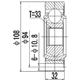 OPTIMA Front Inner Cv Joint - SKU VW6930 - SpareMe