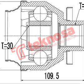 Inner Cv Joint VW	Caravelle T5 T6/ Kombi/ Transporter T5 T6