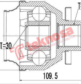 Inner CV Joint VW T5 T6 for Caravelle, Kombi, Transporter CV Joints TeknoSA