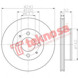 Brake Disc Accent Ls 01 (Front Vented) Brake Disc Optima
